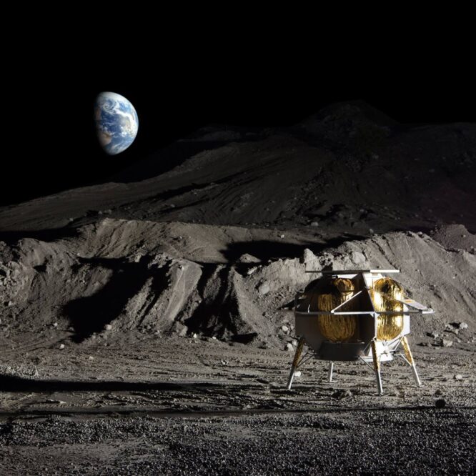 peregrine atterrisseur lunaire nasa 24 decembre 2023 illustration