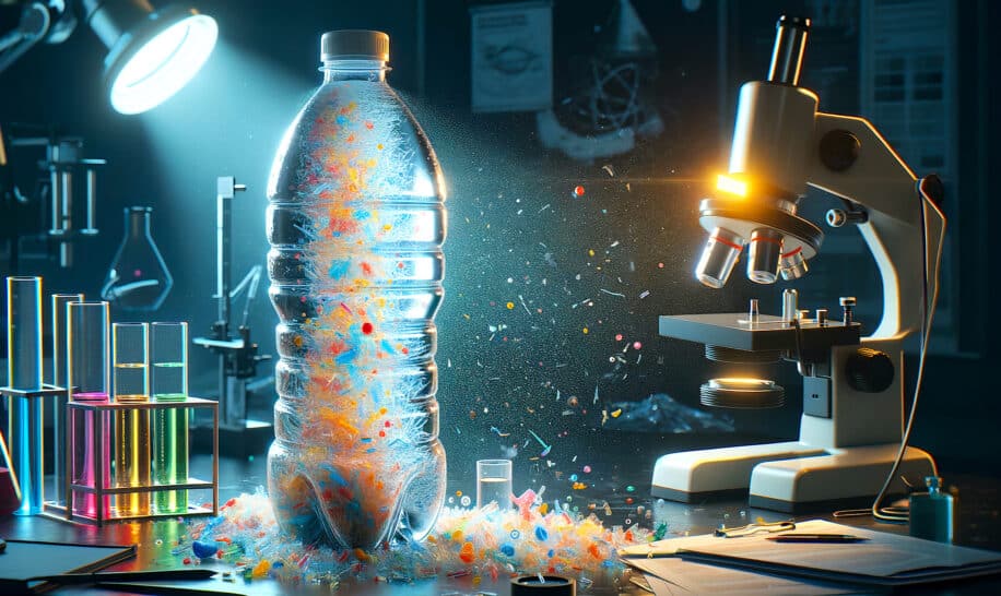 bouteille eau litre contient 240 000 particules plastique couv 2