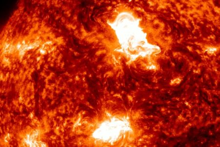 double eruption solaire