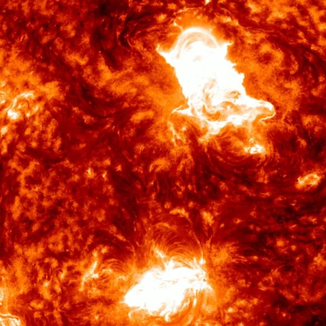 double eruption solaire