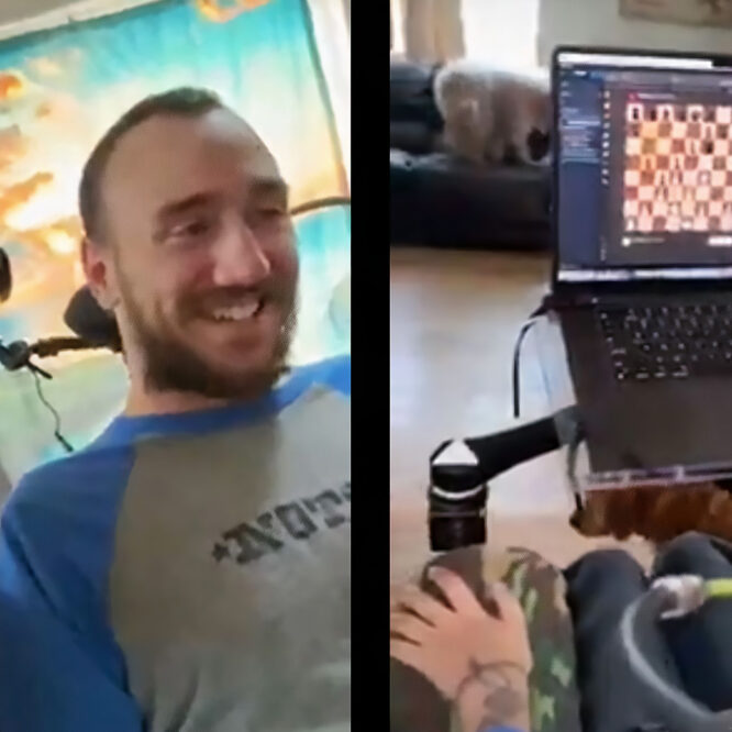 patient implant cerebral neuralink joue jeux video par pensee couv