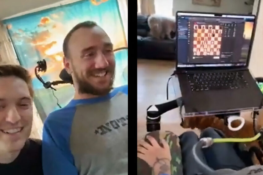patient implant cerebral neuralink joue jeux video par pensee couv