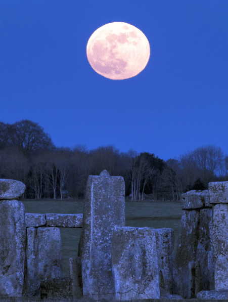 Stonehenge alignement lune