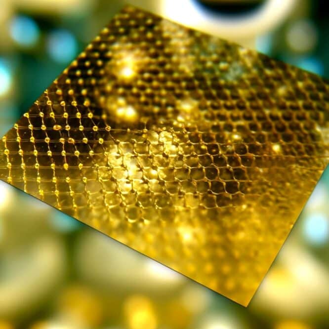 goldene feuille or plus fine monde epaisseur atome premiere couv