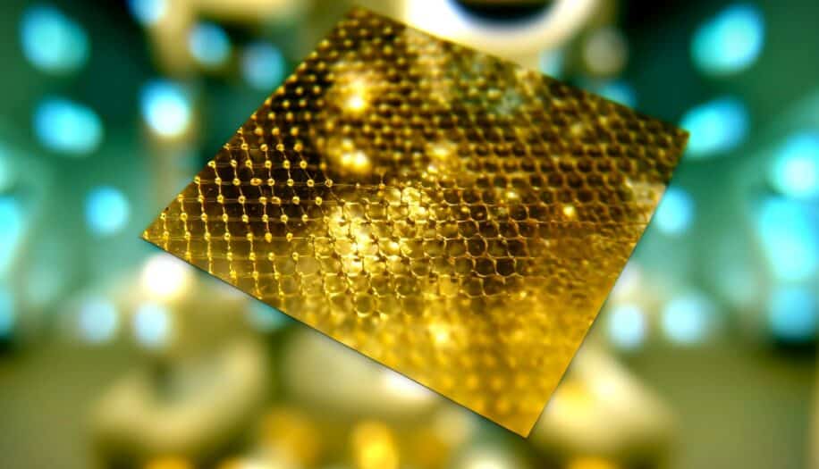 goldene feuille or plus fine monde epaisseur atome premiere couv