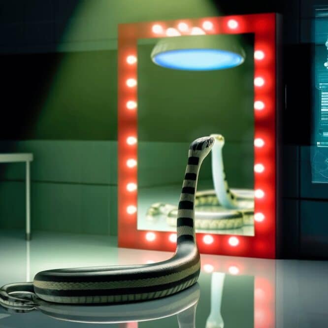 serpents reussi test miroir base odorat peuvent auto reconnaitre couv 2