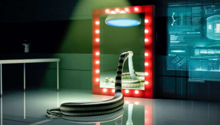 serpents reussi test miroir base odorat peuvent auto reconnaitre couv 2