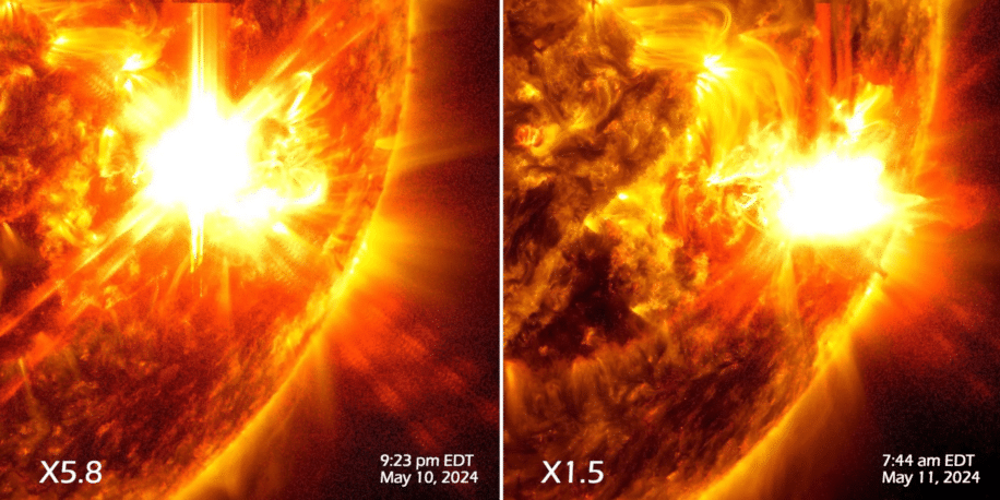 eruption solaire samedi tempete