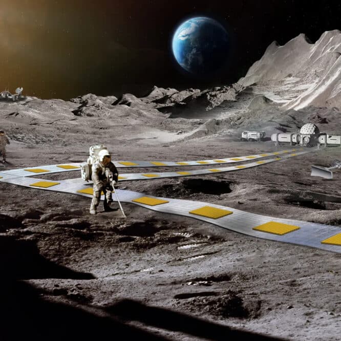 nasa reseau ferroviaire lune