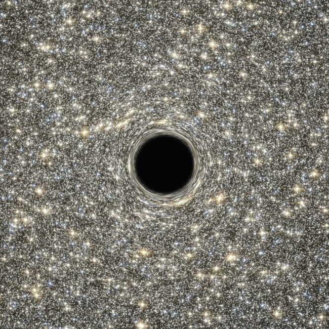trou noir centre galaxie