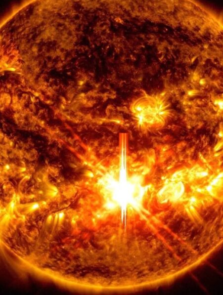 eruption solaire x9