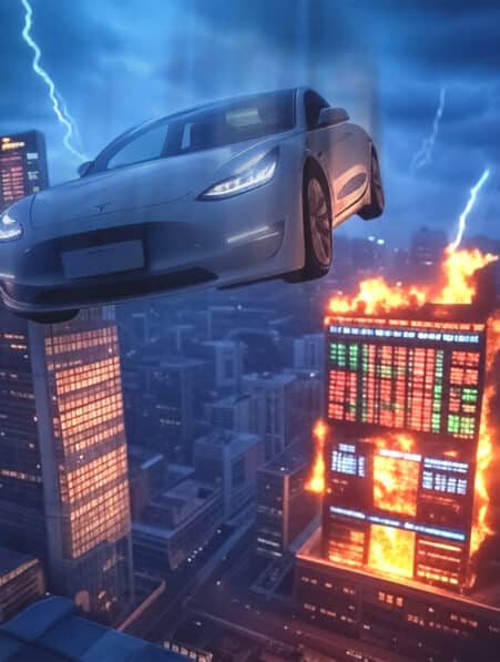 tesla chute libre pire crise industrie automobile jpmorgan couv